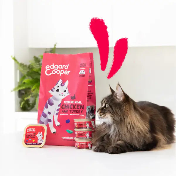 Edgard & Cooper Cat Senior Grain Free Pollo e Tacchino   bauzaarit.myshopify.com