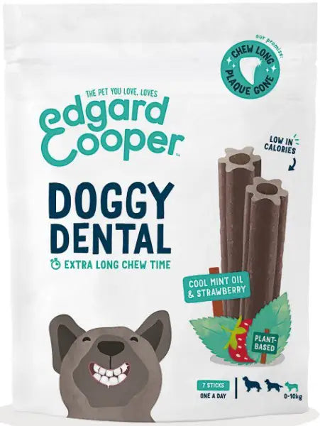 Edgard & Cooper Doggy Dental menta e fragola Grain Free  Fragola e menta - 120 gr bauzaarit.myshopify.com