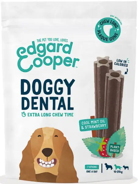 Edgard & Cooper Doggy Dental menta e fragola Grain Free  Fragola e menta - 175 gr bauzaarit.myshopify.com