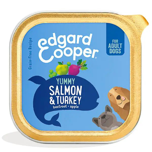Edgard & Cooper Grain Free 150 gr  Salmone e tacchino bauzaarit.myshopify.com