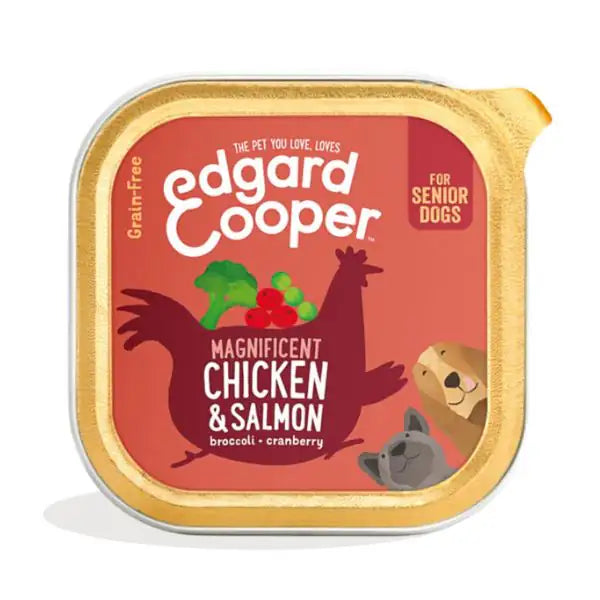 Edgard & Cooper Grain Free 150 gr  Senior pollo e salmone bauzaarit.myshopify.com