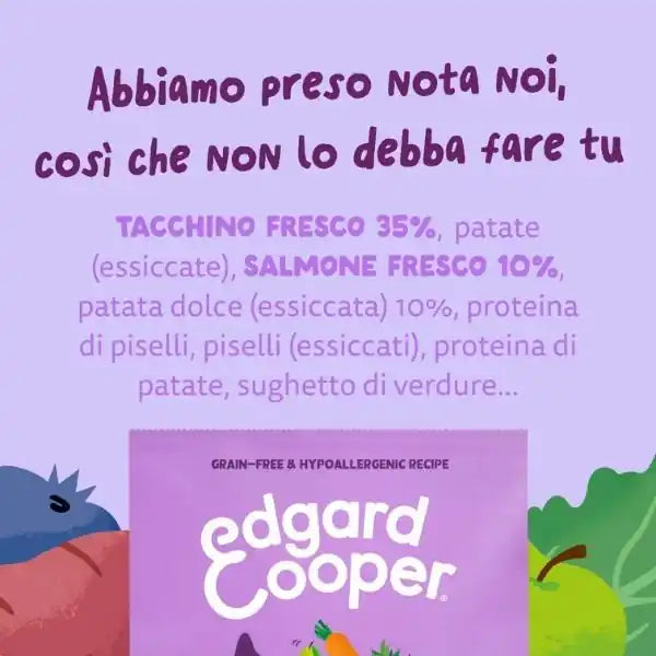 Edgard & Cooper Puppy Grain Free Salmone e Tacchino   bauzaarit.myshopify.com
