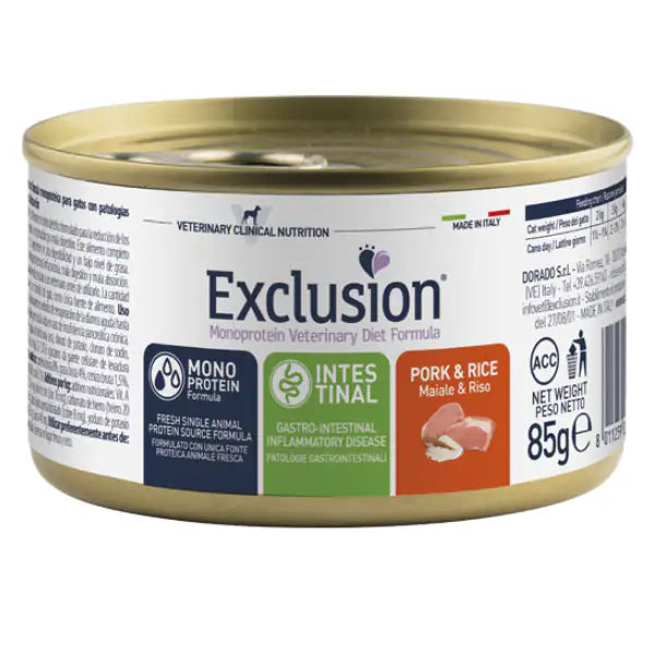 Exclusion Diet Cat Intestinal Maiale e Riso   bauzaarit.myshopify.com