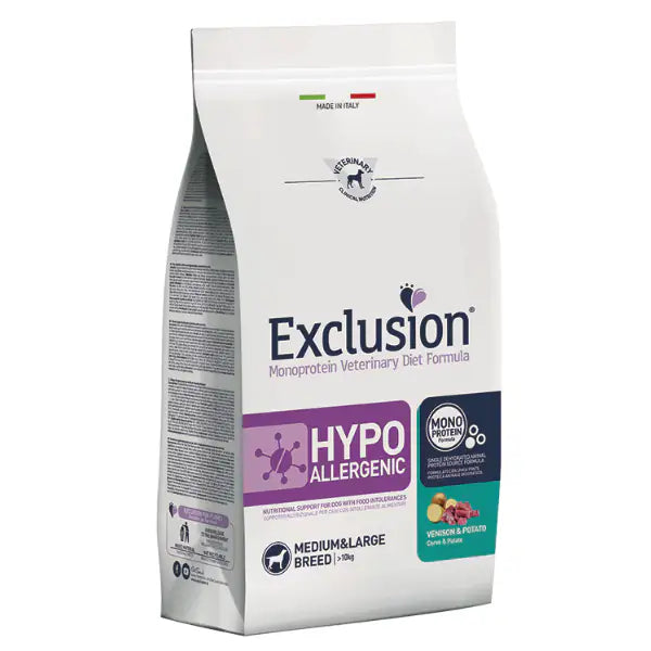 Exclusion Diet Hypoallergenic Medium/Large Breed Cervo e Patate   bauzaarit.myshopify.com