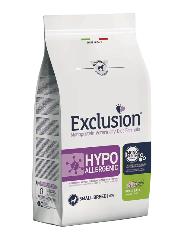 Exclusion Diet Hypoallergenic Small Breed Insetti e Piselli   bauzaarit.myshopify.com