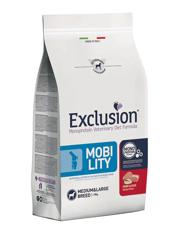 Exclusion Diet Mobility Medium/Large Breed Maiale e Riso  12 kg bauzaarit.myshopify.com