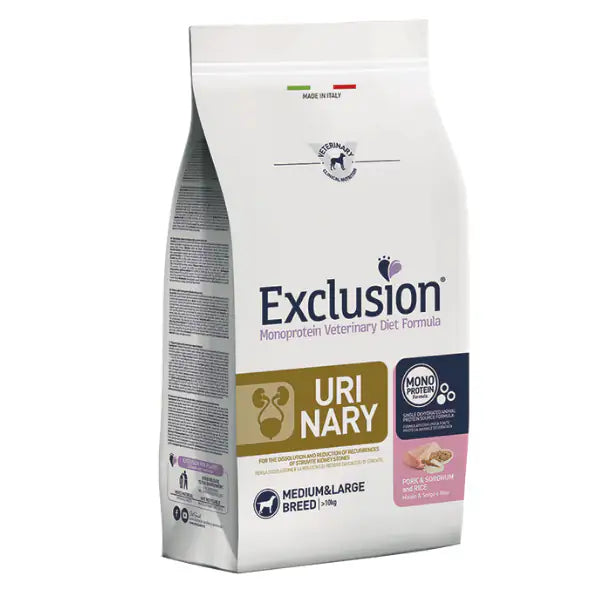 Exclusion Diet Urinary Medium/Large Maiale Sorgo e Riso  2 kg bauzaarit.myshopify.com