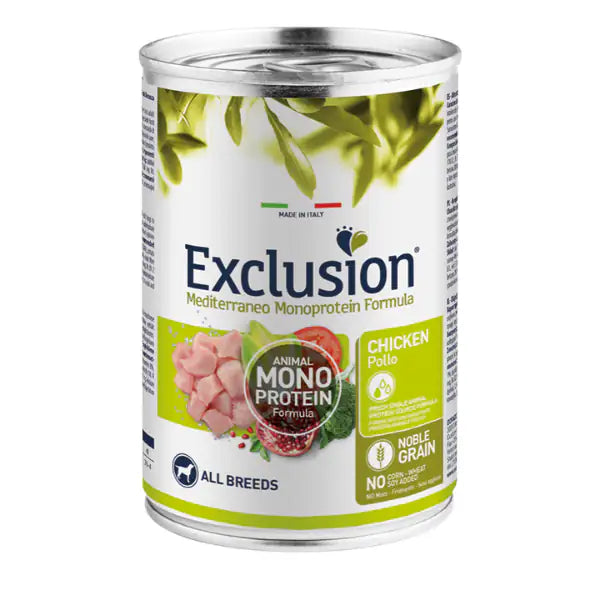 Exclusion Mediterraneo Adult All Breed 400 gr  Pollo bauzaarit.myshopify.com