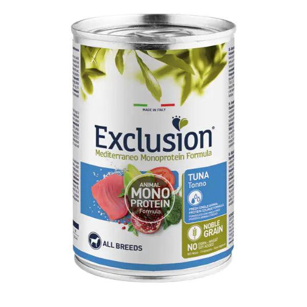 Exclusion Mediterraneo Adult All Breed 400 gr  Tonno bauzaarit.myshopify.com