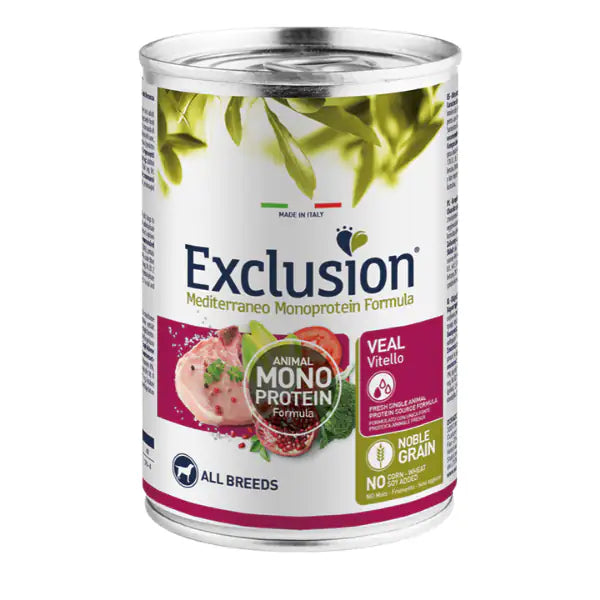Exclusion Mediterraneo Adult All Breed 400 gr  Vitello bauzaarit.myshopify.com