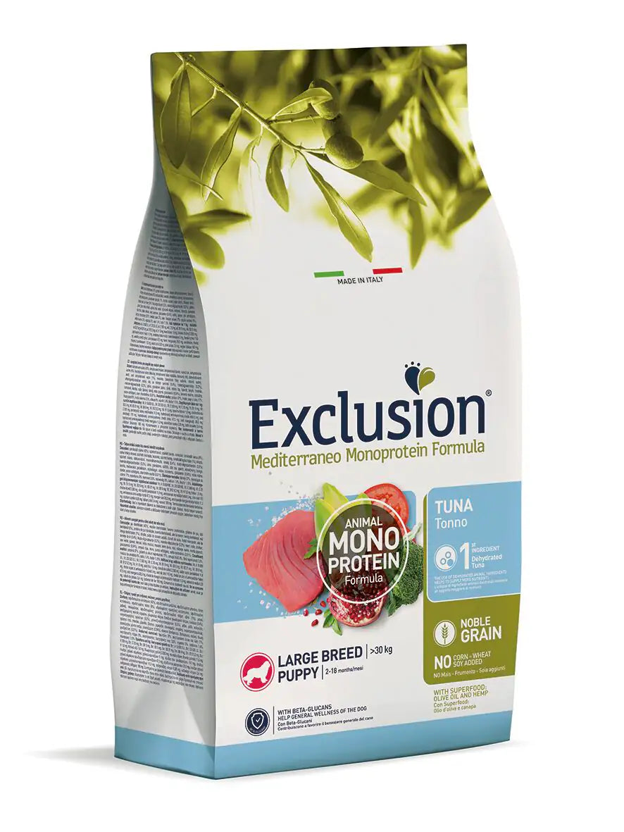 Exclusion Mediterraneo Adult Large Breed Tonno  12 kg bauzaarit.myshopify.com