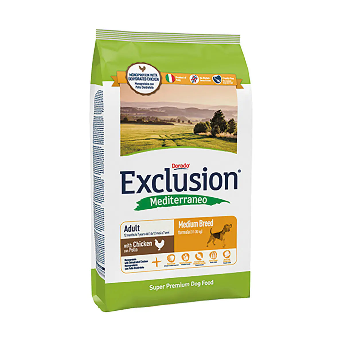 Exclusion Mediterraneo Adult Medium Breed Pollo   bauzaarit.myshopify.com