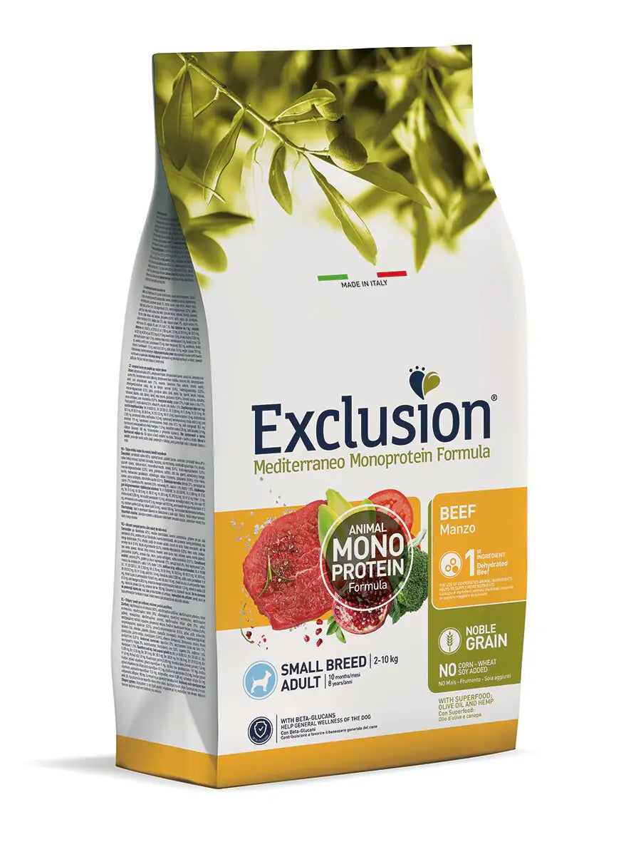 Exclusion Mediterraneo Adult Small Breed Manzo  2 kg bauzaarit.myshopify.com