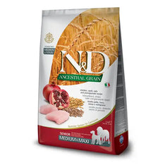 Farmina N&D Ancestral Grain Senior Medium/Maxi Pollo e Melograno