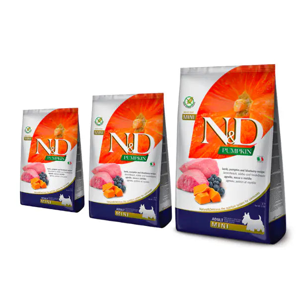 Farmina N&D Grain Free Pumpkin Adult Mini Agnello e Mirtillo   bauzaarit.myshopify.com