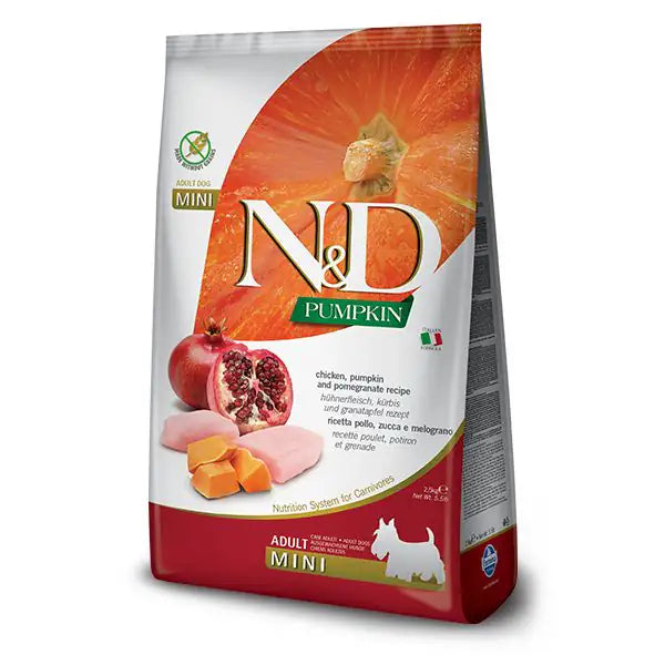 Farmina N&D Grain Free Pumpkin Adult Mini Pollo e Melograno   bauzaarit.myshopify.com