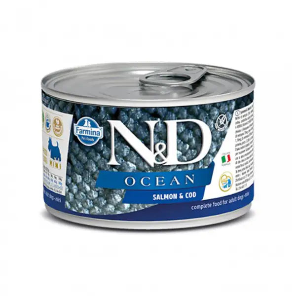 Farmina N&D Ocean Dog Mini 140 gr  Salmone e merluzzo bauzaarit.myshopify.com