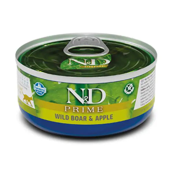 Farmina N&D Prime Grain Free Feline 70 gr  Cinghiale e Mela bauzaarit.myshopify.com