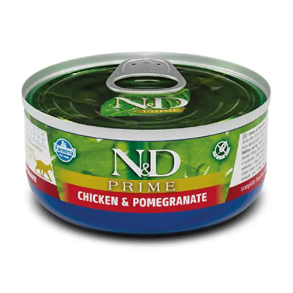 Farmina N&D Prime Grain Free Feline 70 gr  Pollo e melograno bauzaarit.myshopify.com