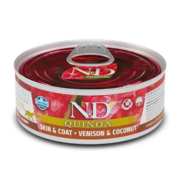 Farmina N&D Quinoa Feline Umido 80 gr  Cervo e Cocco bauzaarit.myshopify.com