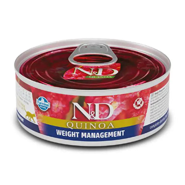 Farmina N&D Quinoa Feline Umido 80 gr  Weight Management bauzaarit.myshopify.com