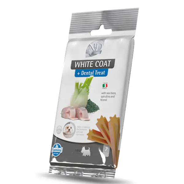 Farmina N&D White Grain Free snack dentali per cani Adult Mini 60 gr   bauzaarit.myshopify.com