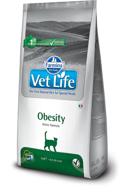 Farmina Vet Life Feline Obesity  2 kg bauzaarit.myshopify.com