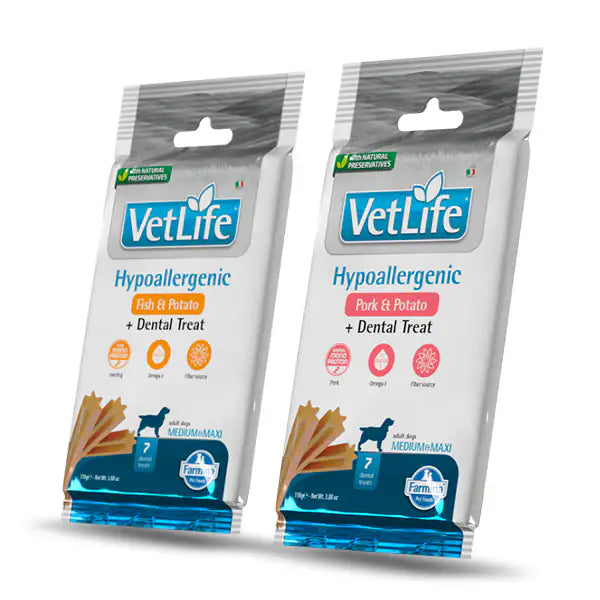 Farmina Vet Life Hypoallergenic snack dentali per cani Adult Medium/Large 100 gr   bauzaarit.myshopify.com