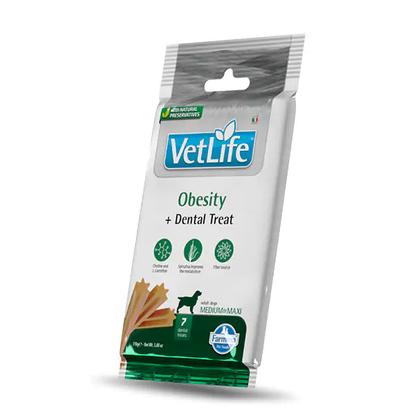 Farmina Vet Life Obesity snack dentali per cani Adult Medium/Large 100 gr  Origine vegetale bauzaarit.myshopify.com