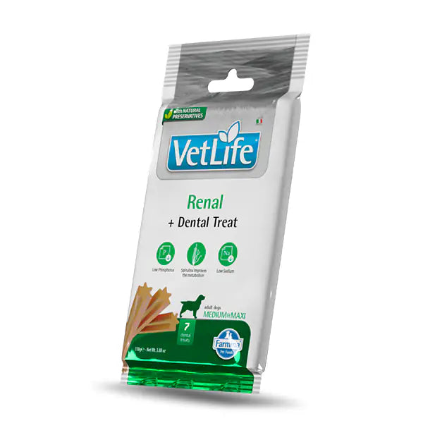 Farmina Vet Life Renal snack dentali per cani Adult Medium/Large 100 gr   bauzaarit.myshopify.com