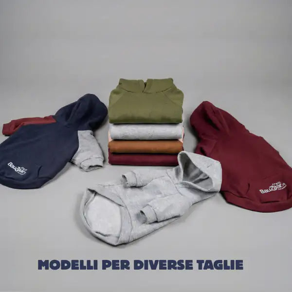 Felpa per cani colorazione a blocchi Base blu Bauzaar   bauzaarit.myshopify.com