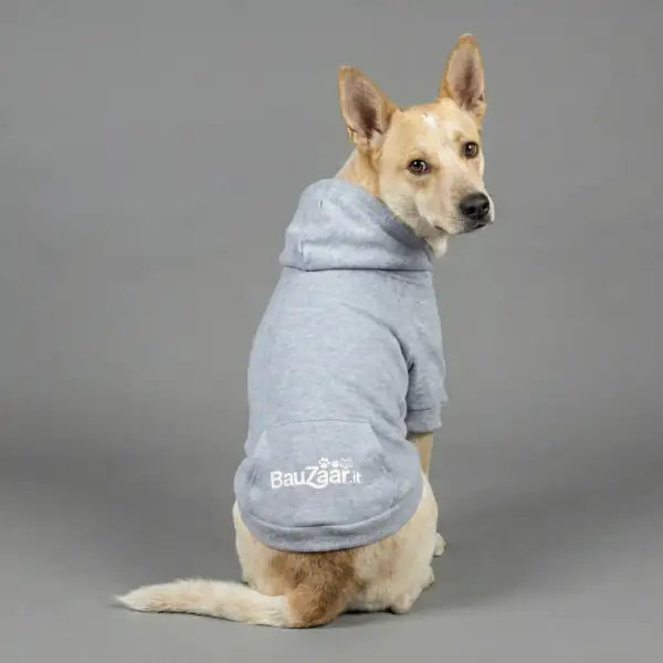 Felpa per cani mono colorazione Grigio Bauzaar  Modello 6 - Grigio bauzaarit.myshopify.com