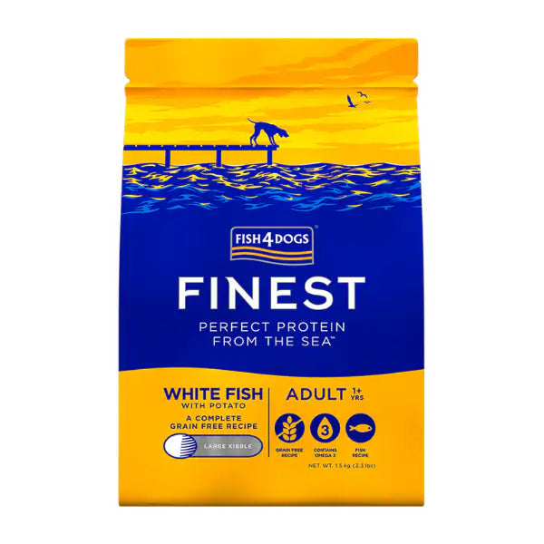 Fish4Dogs Ocean White Fish Large  1,5 kg bauzaarit.myshopify.com