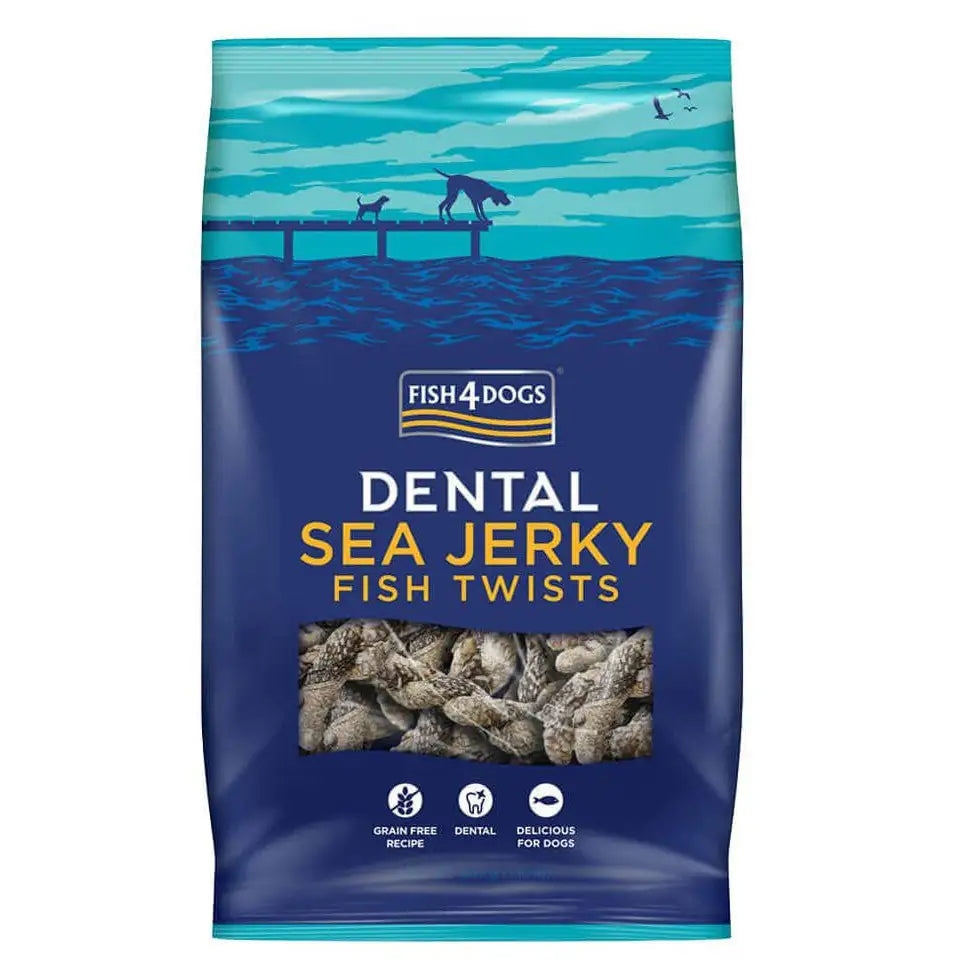 Fish4Dogs Sea Jerky Fish Twists (pelle essiccata)   bauzaarit.myshopify.com