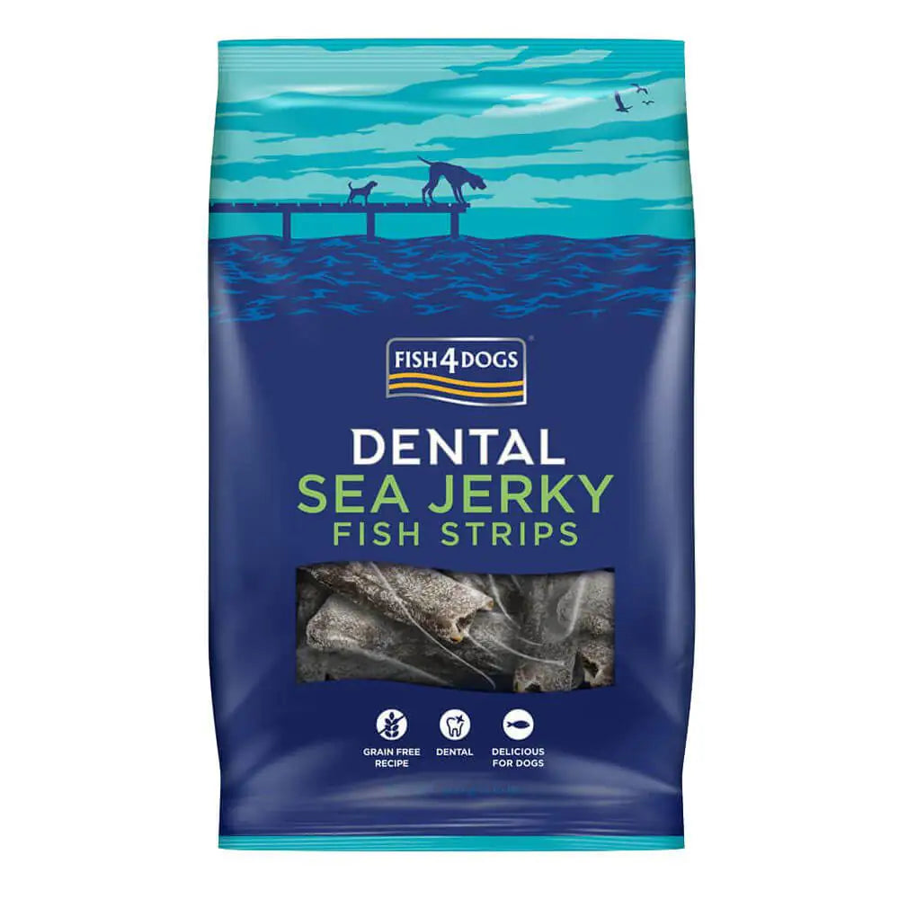 Fish4Dogs Sea Jerky Skinny Strips (pelle essiccata)   bauzaarit.myshopify.com