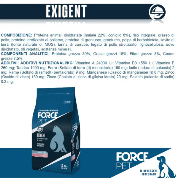 Forcepet Cat Adult Sterilised Exigent palati esigenti Maiale   Bauzaar.it