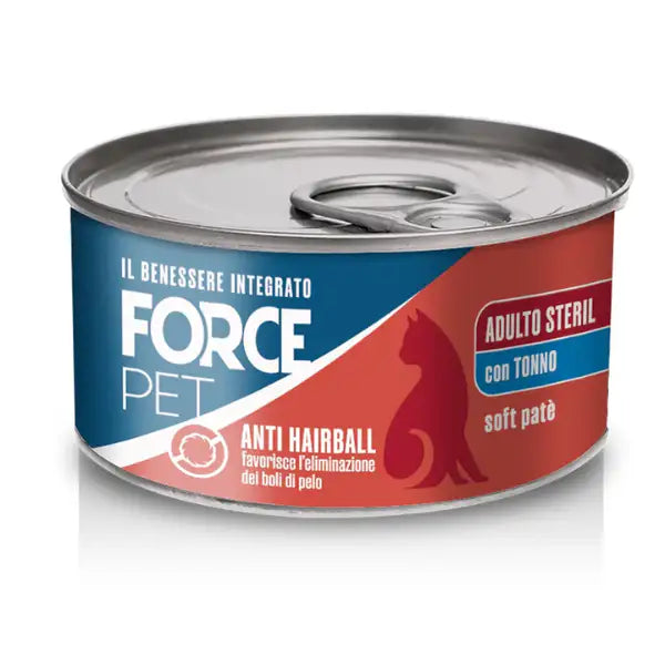 Forcepet Cat Adult Sterilised Hairball anti boli di pelo Soft patè 85 gr  Tonno Bauzaar.it