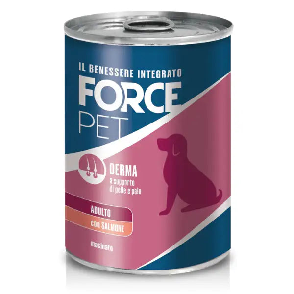 Forcepet Dog Adult Derma supporto di pelle e pelo Macinato 400 gr   Bauzaar.it