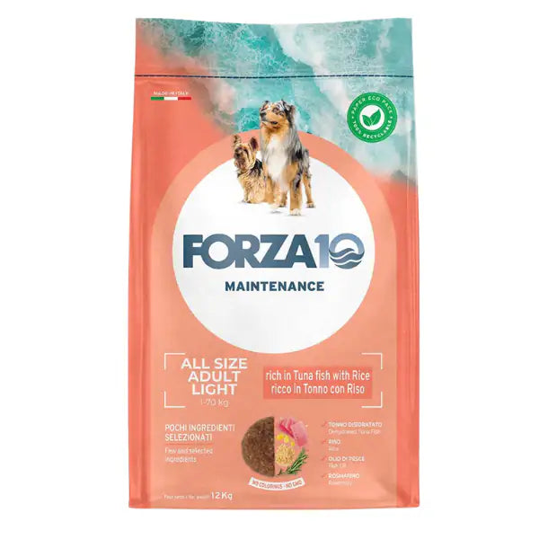 Forza10 Maintenance Light All Breeds con Tonno e Riso  12 kg bauzaarit.myshopify.com