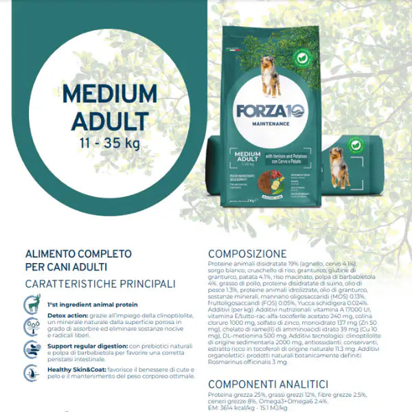 Forza10 Maintenance Medium Adult al Cervo con Patate   bauzaarit.myshopify.com