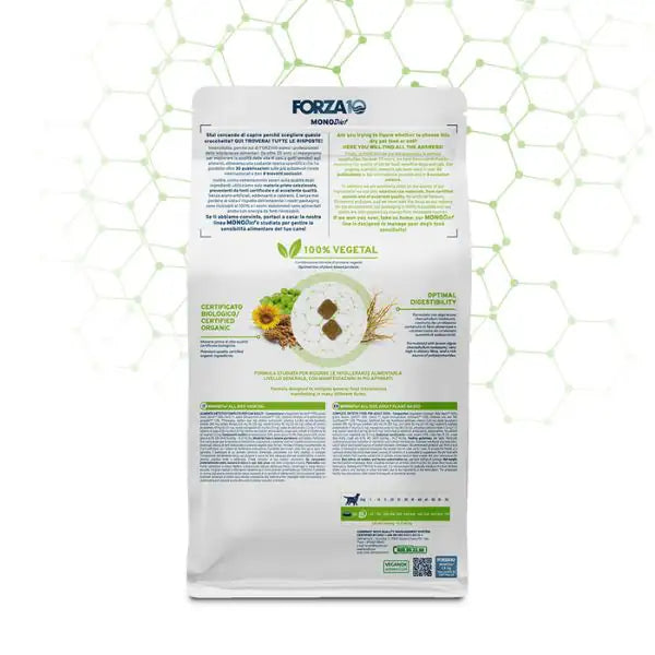 Forza10 MonoDiet All Breed Adult Hypoallergenic Vegetale Bio   bauzaarit.myshopify.com