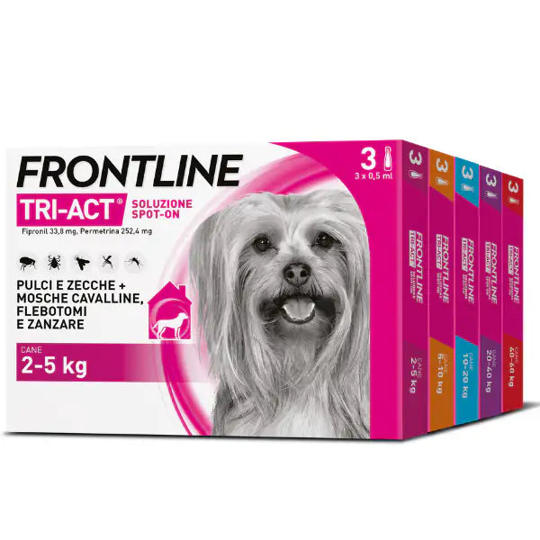 Frontline Tri-Act antiparassitario per cani   Bauzaar.it