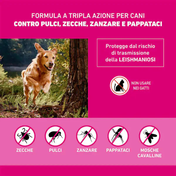 Frontline Tri-Act antiparassitario per cani   bauzaarit.myshopify.com