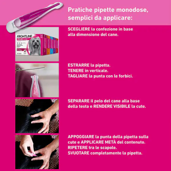Frontline Tri-Act antiparassitario per cani   bauzaarit.myshopify.com