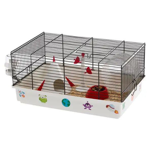 Gabbia per criceti con adesivi Ferplast  Modello Space bauzaarit.myshopify.com