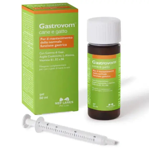 Gastrovom Gel gastroprotettore per cani e gatti NBF Lanes  50 ml bauzaarit.myshopify.com