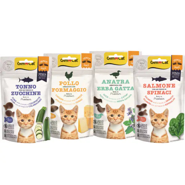 GimCat Crunchy Snack per gatti Grain Free 50 gr   bauzaarit.myshopify.com
