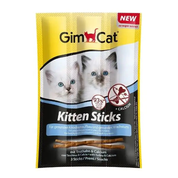 GimCat Kitten Sticks Tacchino e Calcio   bauzaarit.myshopify.com