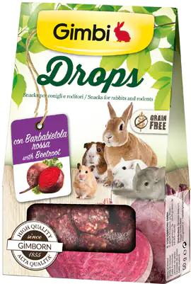 Gimbi Drops Snack per roditori Grain Free 50 gr   bauzaarit.myshopify.com