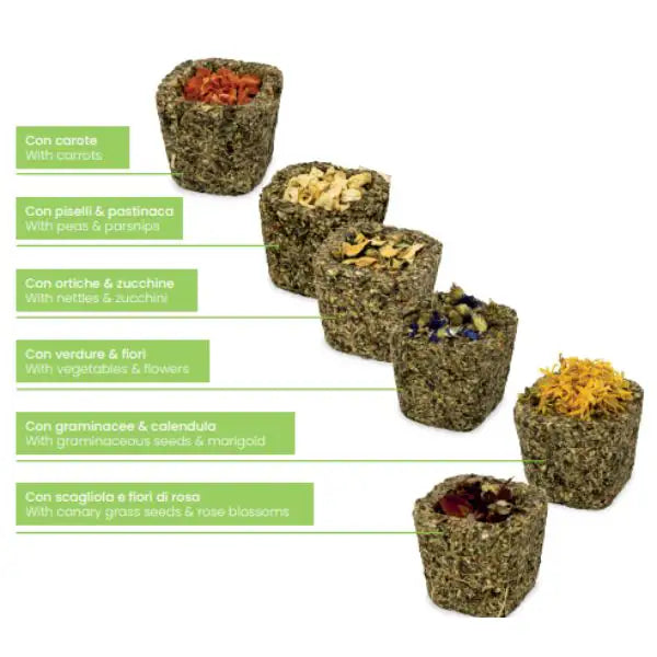 Gimbi I Cestini Snack Grain Free per conigli   bauzaarit.myshopify.com